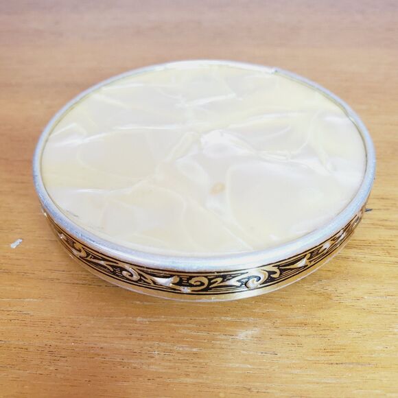 Antique Celluloid Compact Folding Mirror 1930s Vintage Japan Fancy Makeup Mirror - Picture 6 of 9